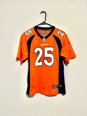 Authentic Nike Denver Broncos #25 Chris Harris Jr. NFL Football Jersey Youth L